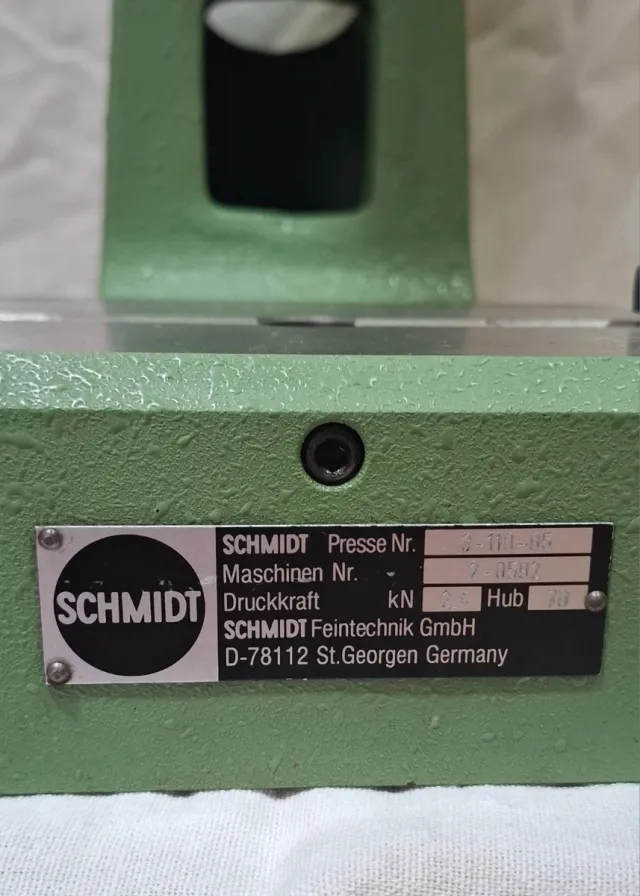 Prensa manual cremallera Schmidt