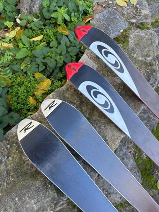 Lote 2 pares esquís Salomon y Rossignol