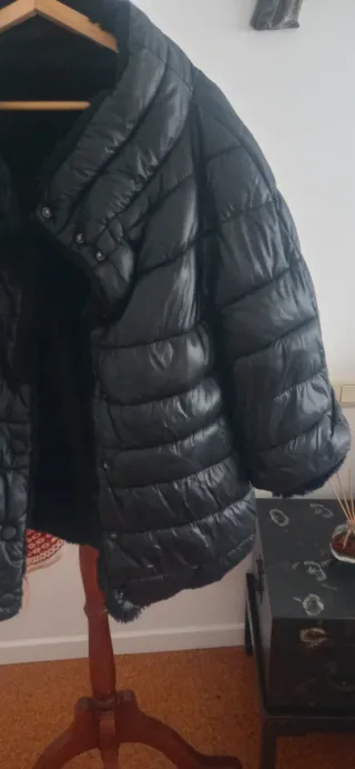 Cazadora reversible negra