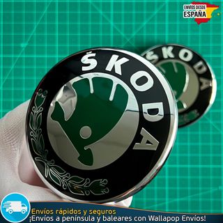 Pack Emblemas 80mm + 88mm Skoda de 2 Pasadores