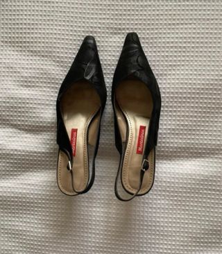 Sandalias tacón bajo negras