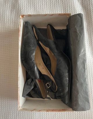 Sandalias tacón bajo negras