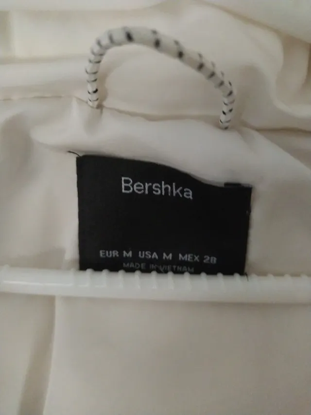 Cazadora Bershka Mujer Blanca