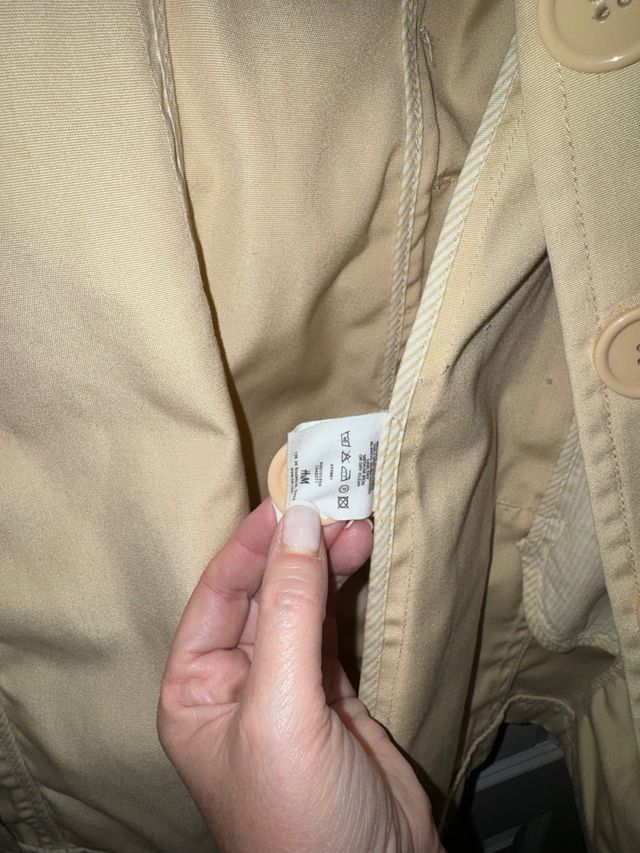 Gabardina H&M Beige Talla 40
