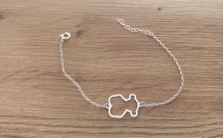 Pulsera oso Plata 925 Mujer