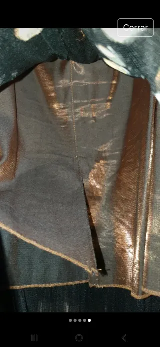 Falda tul fiesta negra y dorada