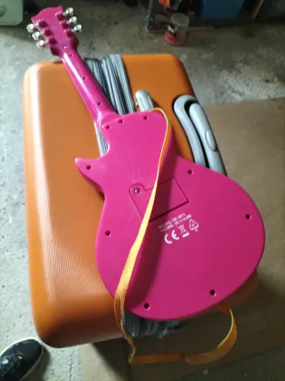 Guitarra Electrónica Juguete Rosa