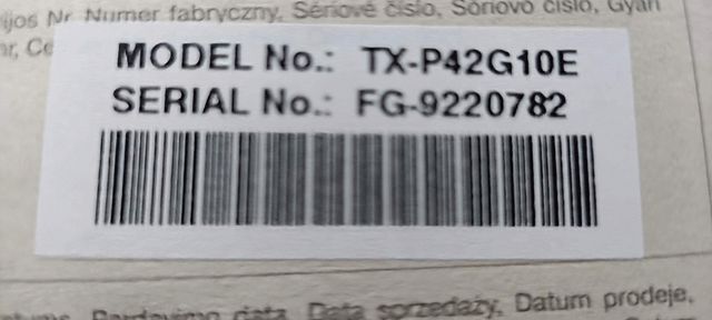 Televisor Panasonic 42 Negro