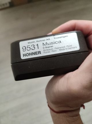 Flauta dulce madera HOHNER con funda y accesorios