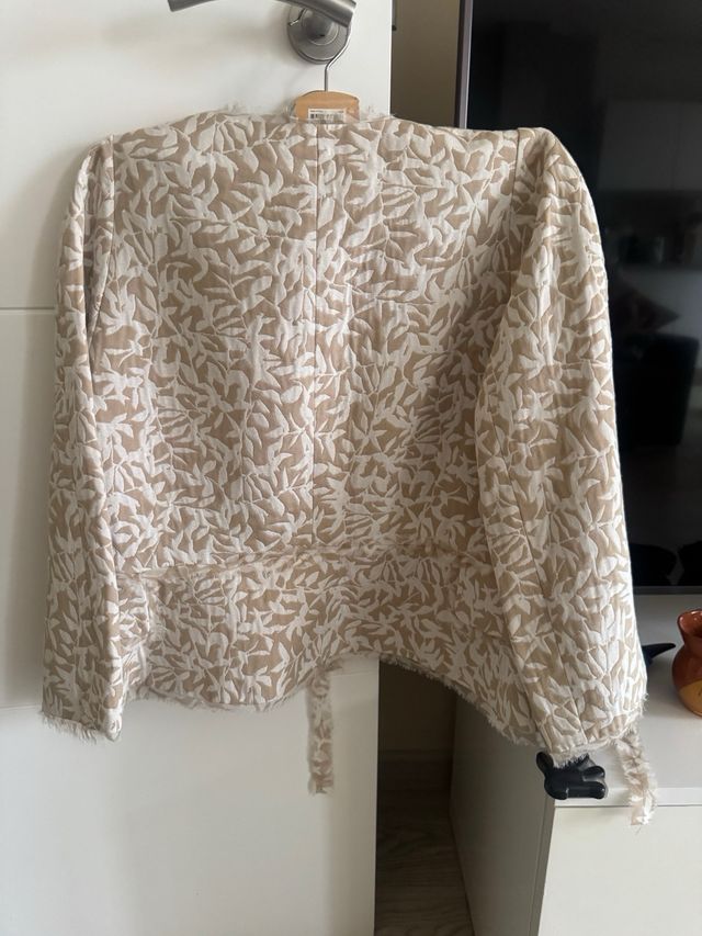 Chaqueta Purificación García Beige Talla M