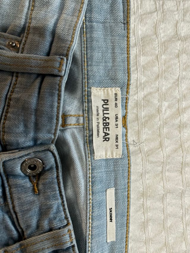 Pull&Bear Jeans Blu Strappati