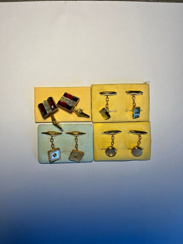 Lote Gemelos Vintage Dorados (Años 60-70)