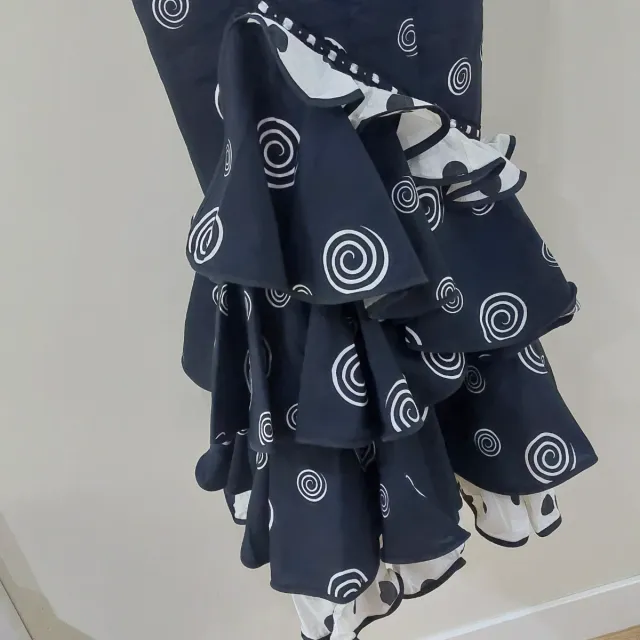 Vestido Sevillanas Negro con Volantes