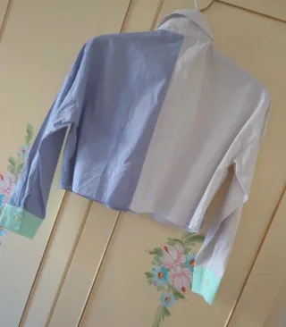 Camicia bicolore con taschino