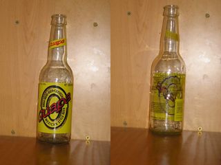 Bottiglie Vuote di Birra, Serigrafate