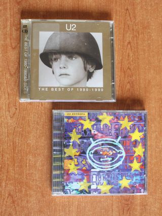 Lote 3 CDs U2: The Best Of 1980-1990 y Zooropa