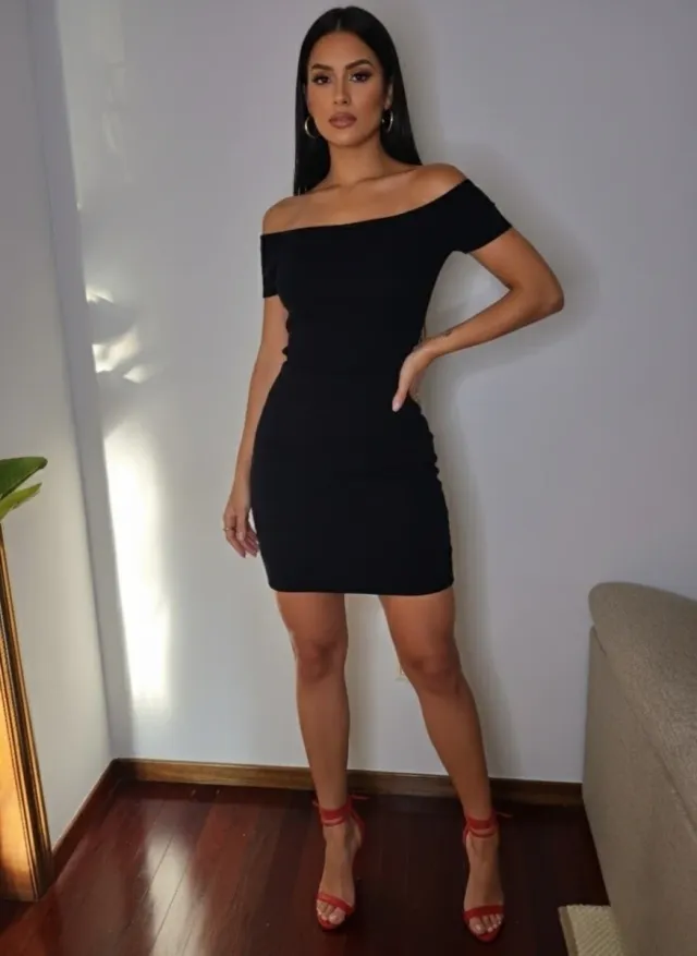 Conjunto falda y blusa negro