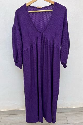 Vestido morado talla única