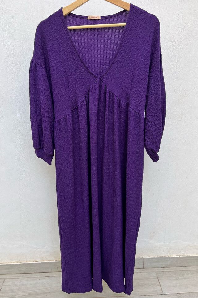 Vestido morado talla única