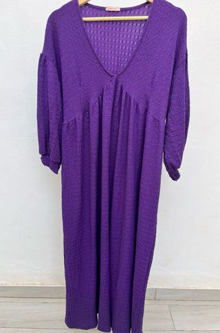 Vestido morado talla única