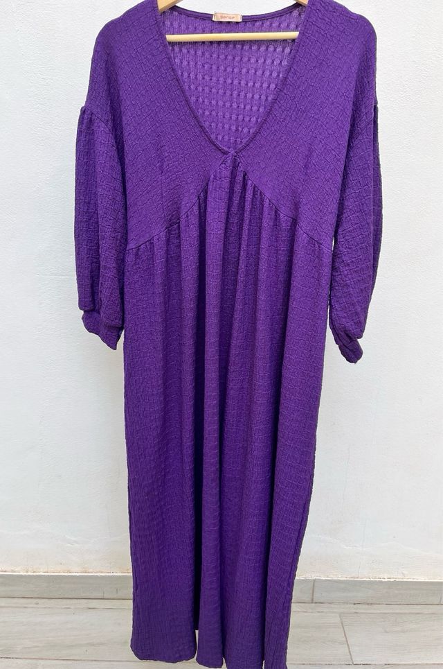 Vestido morado talla única