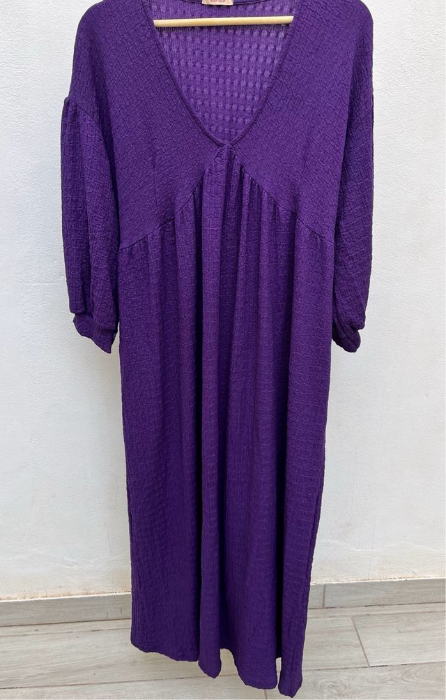 Vestido morado talla única