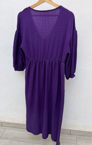 Vestido morado talla única