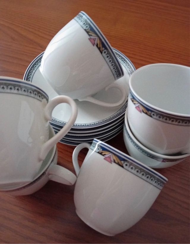 Juego de té Winterling 6 tazas y platos