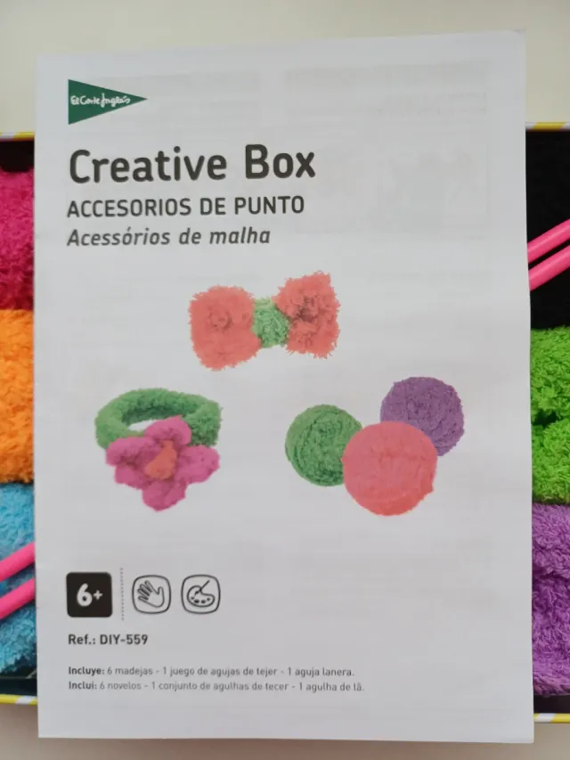 Kit de tejer con lanas y agujas