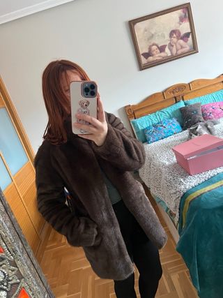 Abrigo visón Alma en Pena Talla M