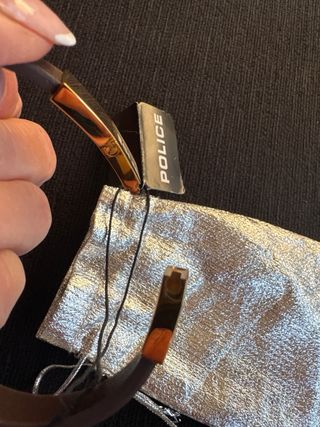 Pulsera Police Dorada y Marrón nueva