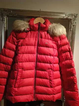 Abrigo Tommy Hilfiger Rojo Talla L -Xl