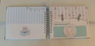 Álbum fotos bebe niño scrapbooking