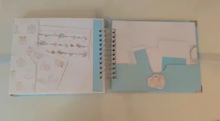 Álbum fotos bebe niño scrapbooking