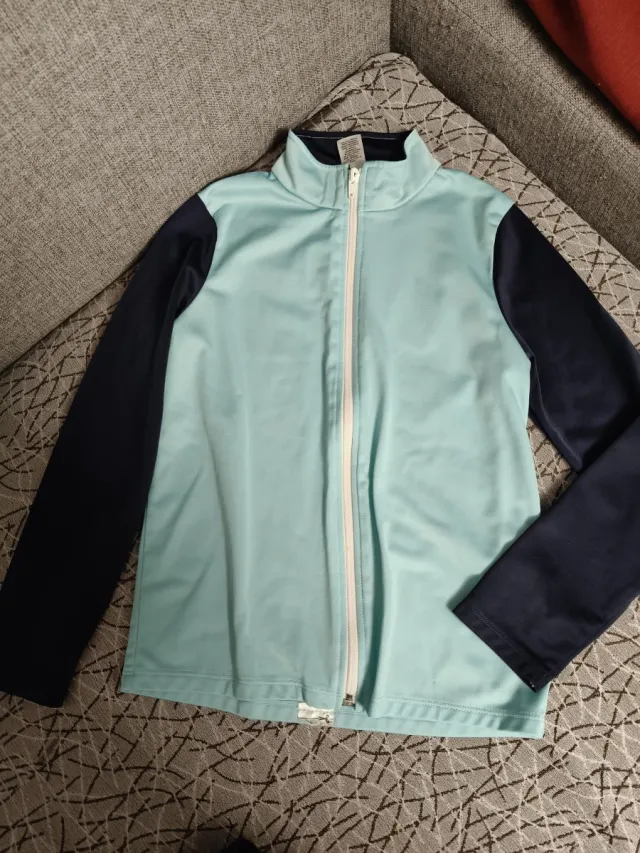 Chándal unisex azul y turquesa