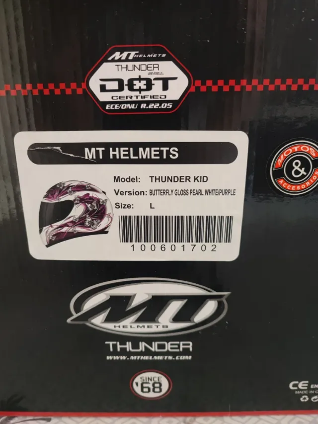 Casco Moto Infantil MT Talla L