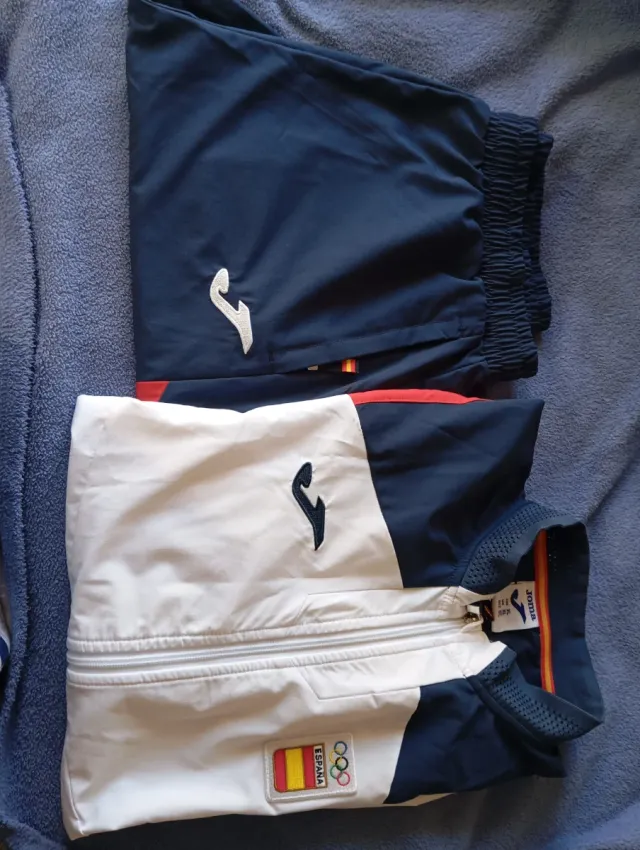 Chándal Joma Hombre Azul Blanco Talla XL