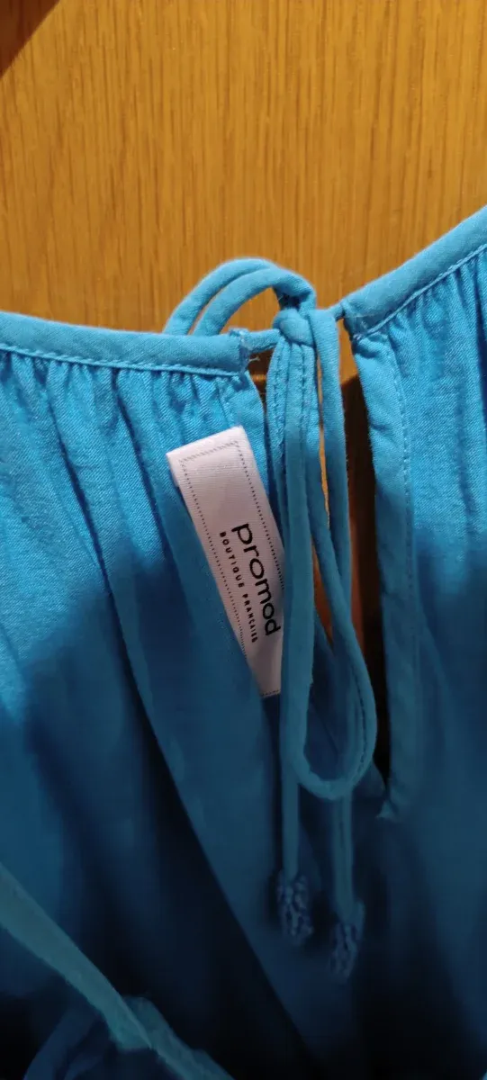 Camiseta tirantes azul