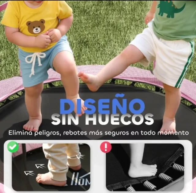 Cama elástica infantil interior/exterior