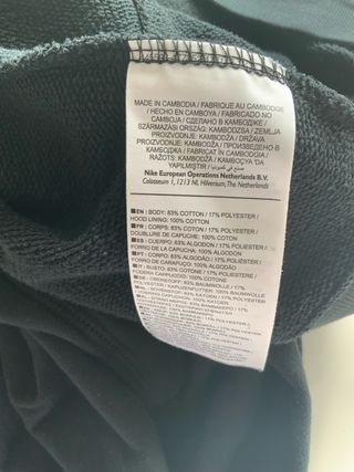 Sudadera Negra con capucha Nike