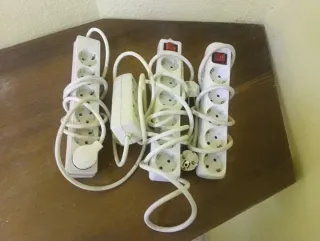 Lote 4 regletas blancas