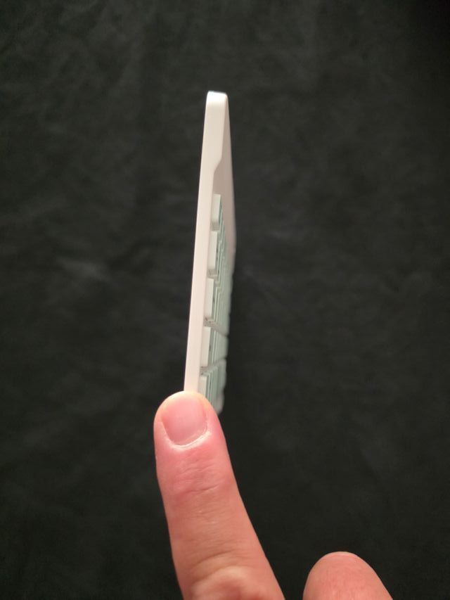 Teclado Mini Slim Bluetooth Blanco/Verde