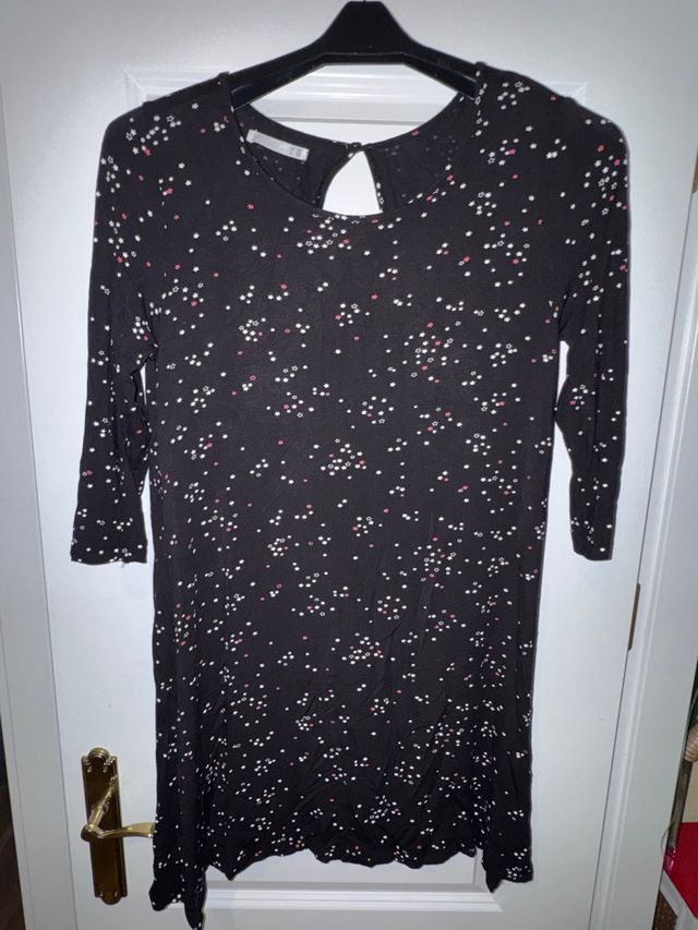 Vestido Lefties Estampado Negro Talla L