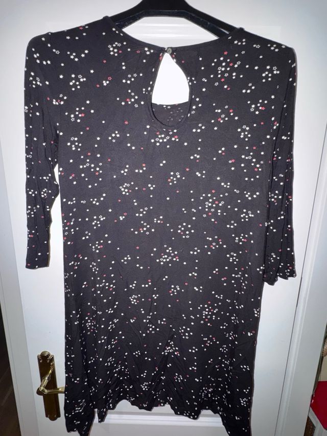 Vestido Lefties Estampado Negro Talla L