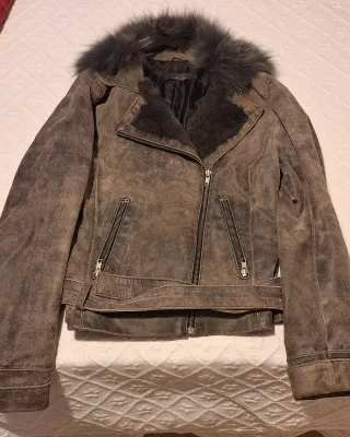 Cazadora de ante con pelo