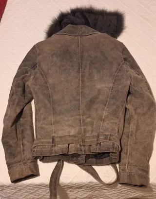 Cazadora de ante con pelo