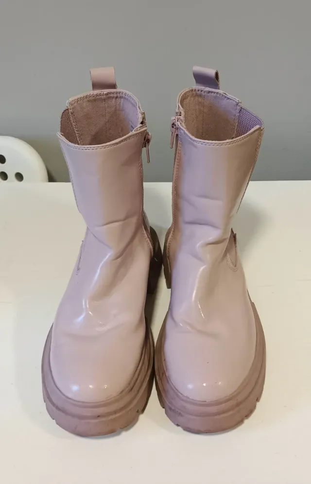 Botas Zara niña T.34 rosa claro