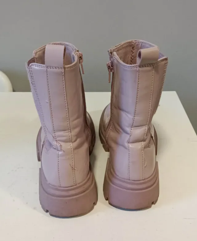 Botas Zara niña T.34 rosa claro