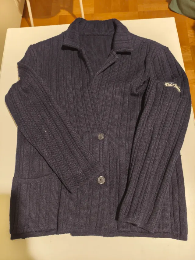 Cardigan Ted Lapidus Lana Vergine Blu