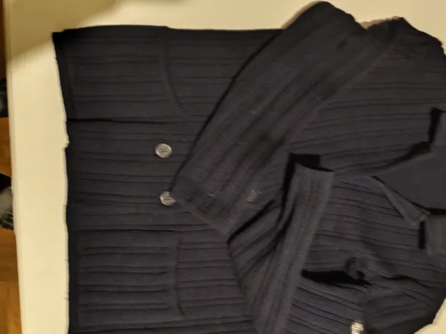 Cardigan Ted Lapidus Lana Vergine Blu